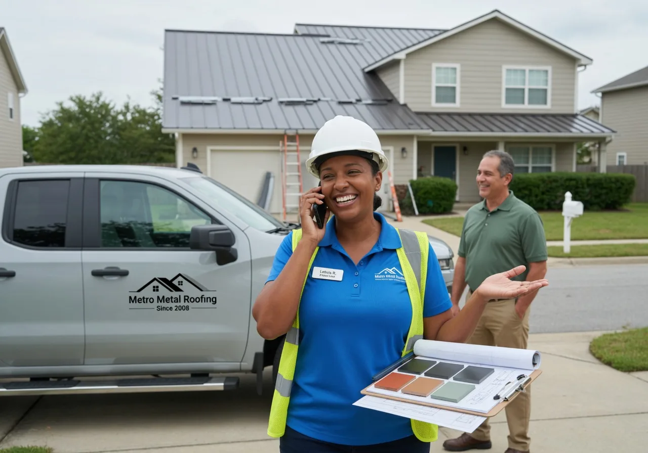 Storm Damage Metal Roof Repair in San Pierre, IN